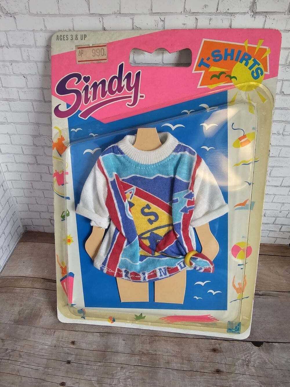 1991 Hasbro Sindy T-Shirts Outfit MIP Sealed Doll Clothes Paul Vintage UK Rare